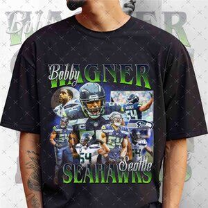 Vintage 90s Bobby Wagner Bootleg Rap Tee, Retro Bobby Wagner Football Shirt